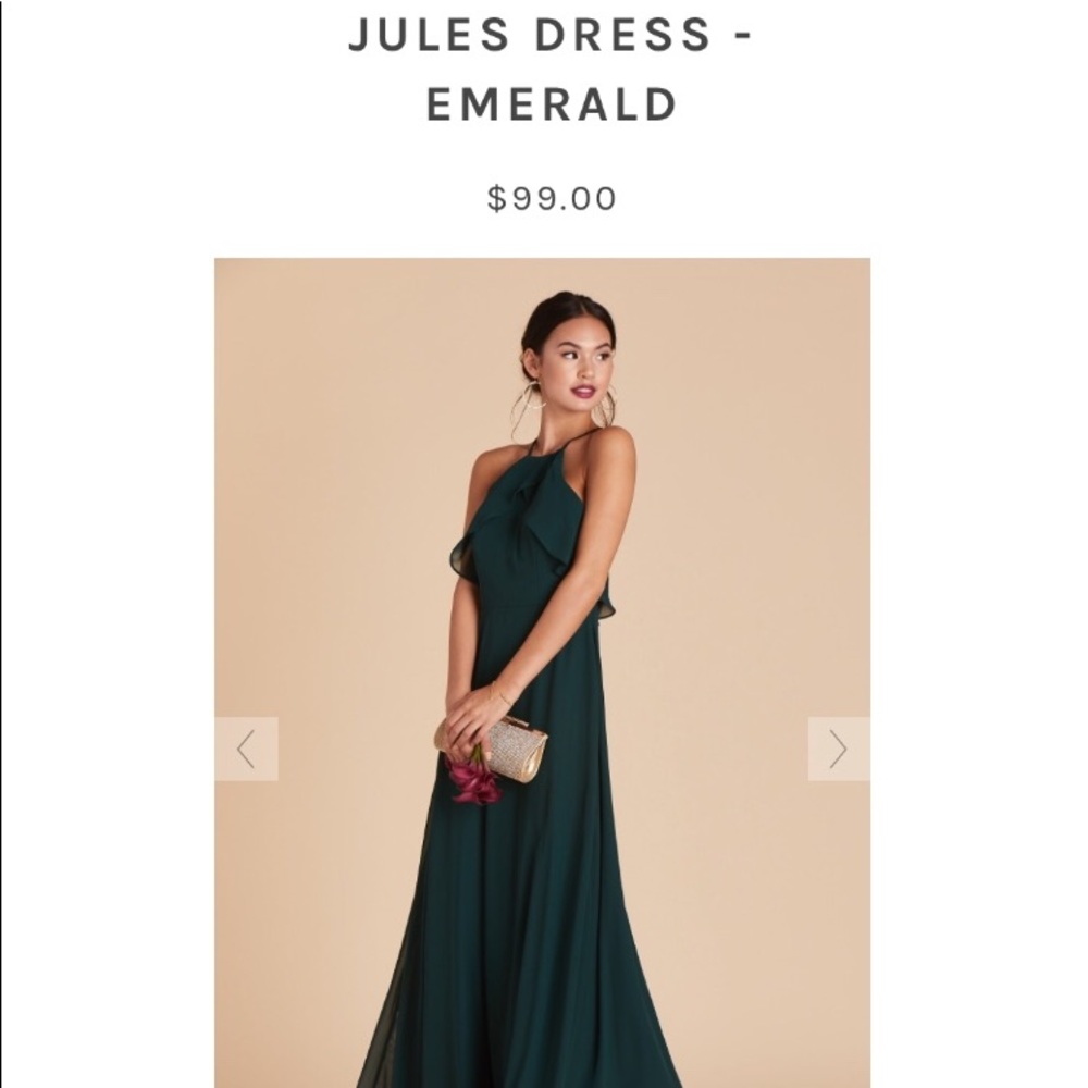 Birdy Grey Jules Dress emerald bridesmaid dress - Picture 5 of 5